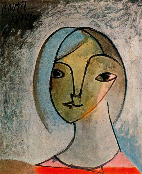 Pablo Picasso Oil Painting Bust Of Woman